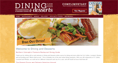 Desktop Screenshot of dininganddesserts.com